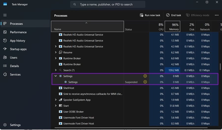 Why Is Systemsettings.exe Suspended and How to Fix It 1